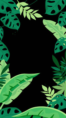 tropical leaves pattern background