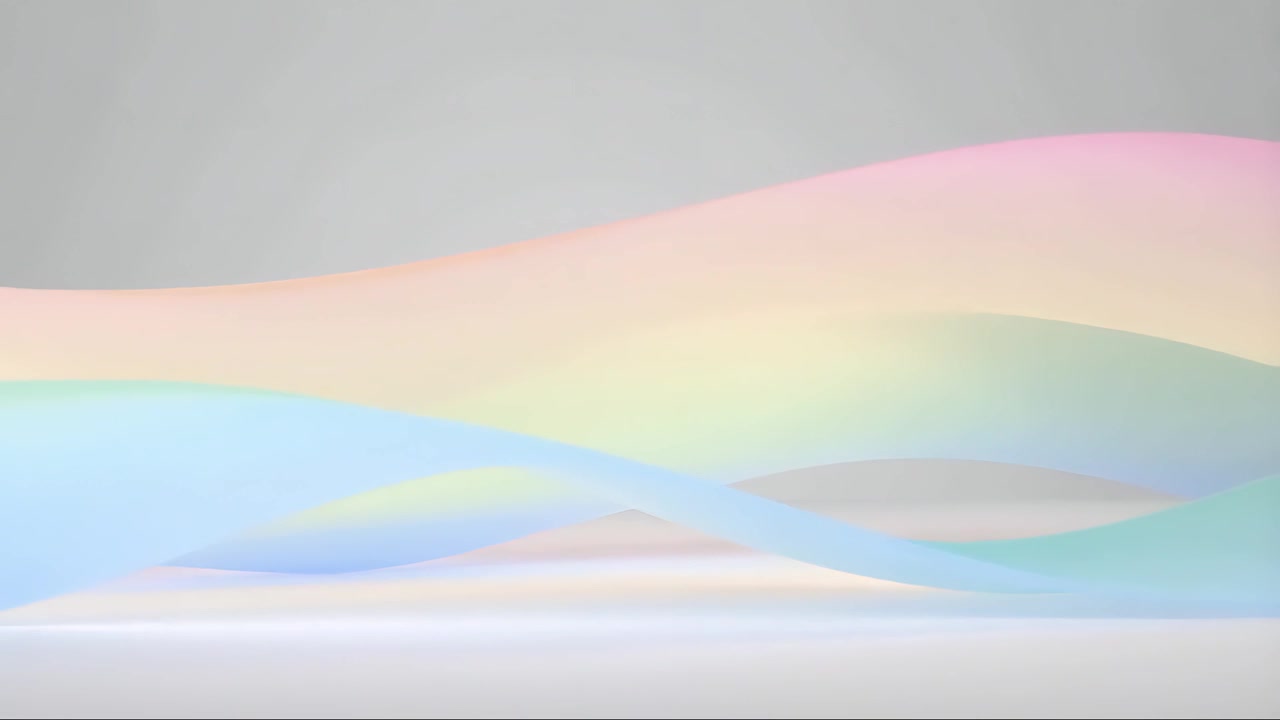 Fundo Abstrato Minimalista com Ondas em Movimento 4K