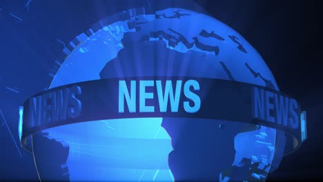 3d world news background loop