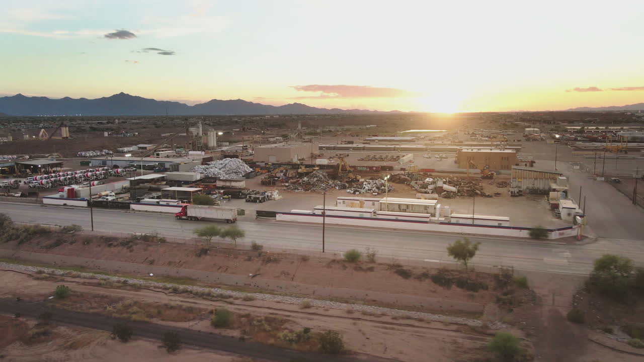 Industrial Area Sunset View