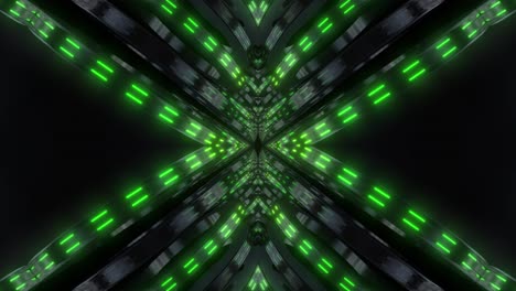 neon green tunnel abstract art
