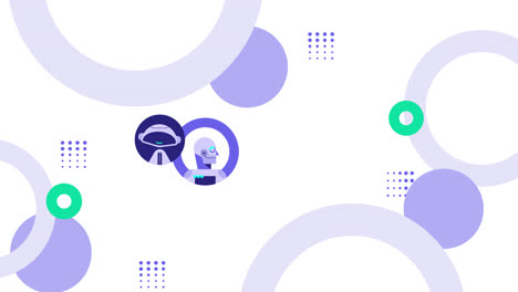 ilustración de robots abstractos