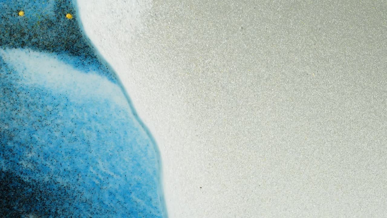 Abstract Fluid Art with Blue and White Colors