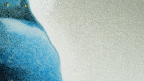 abstract fluid art with blue and white colors