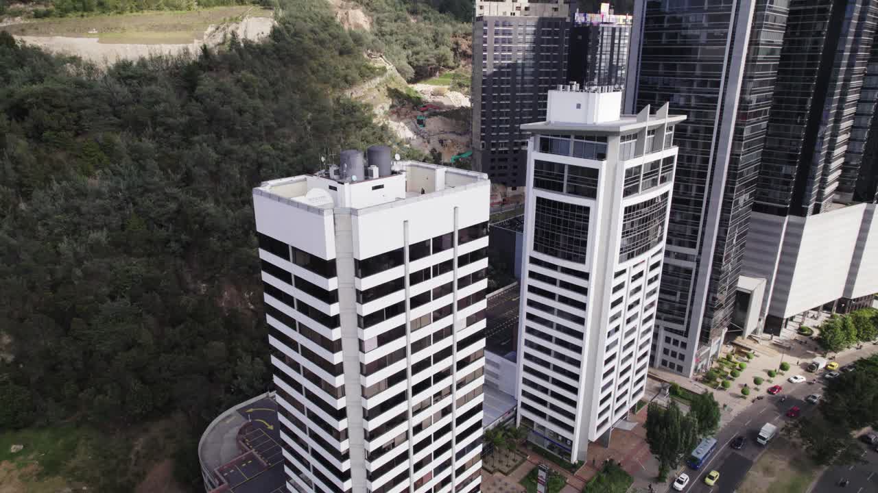 Aerial View of Medellín, Colombia City Skyline