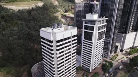 aerial view of medellín, colombia city skyline