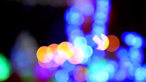 luces de bokeh desenfocadas luces navideñas borrosas fondo festivo