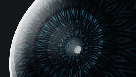 abstracto fractal 3d círculo movimiento gráfico de fondo con ondas de textura futurista azul oscuro. animación sin costuras en bucle 4k 3d. fondo de plantilla abstracta para su presentación de negocios, bucle vj.