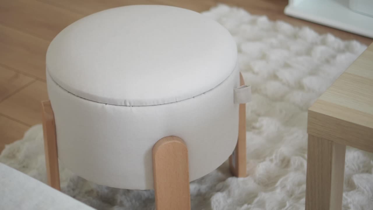 Close-up of a stylish stool