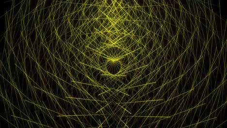 patrón de forma de punto de color amarillo animación gráficos de movimiento