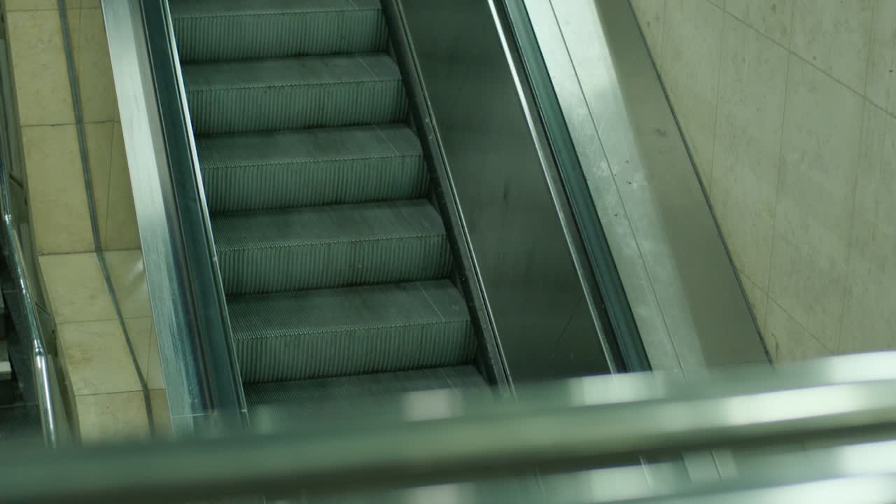 Escalator in a building