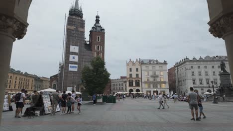 krakow's main market square: a vibrant city center