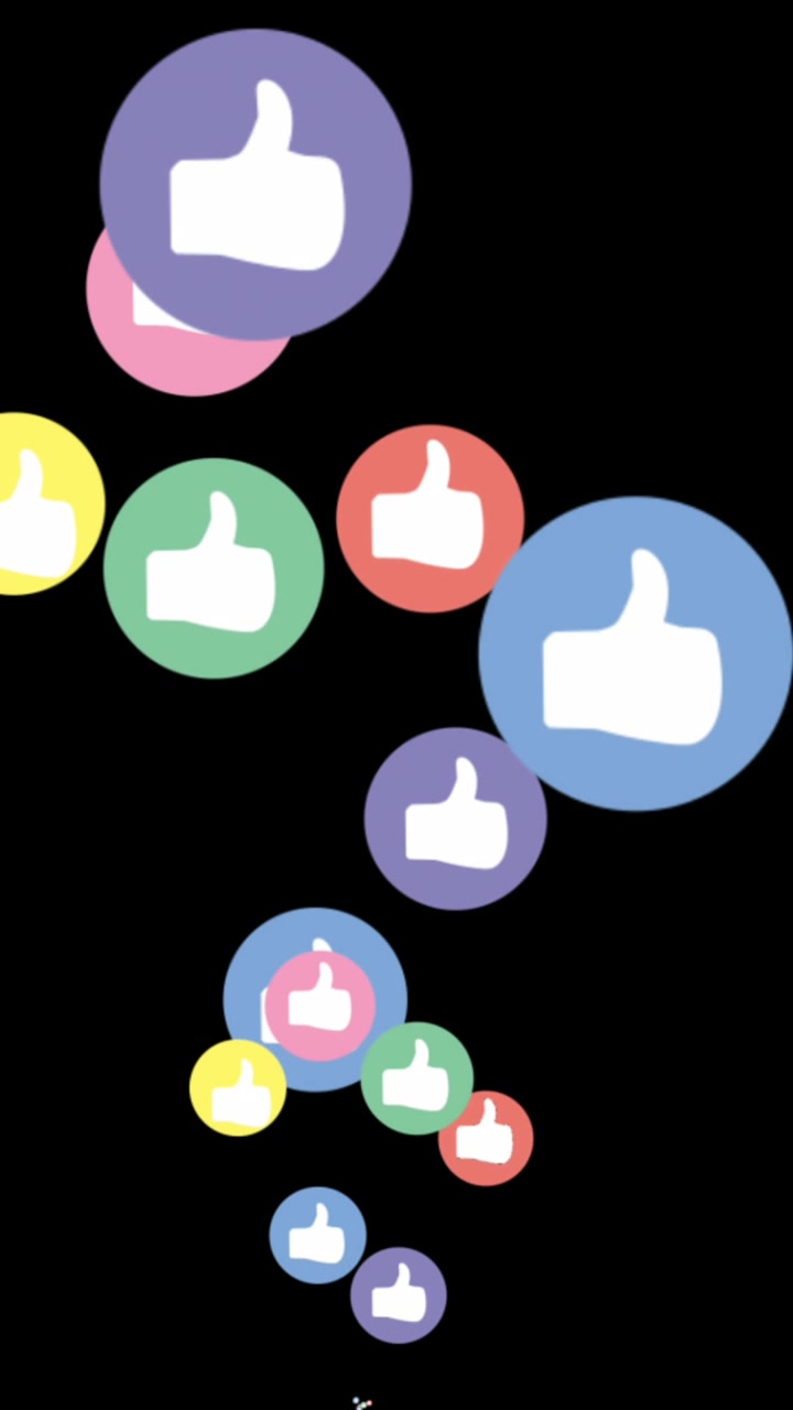 Like icons for social media 4k