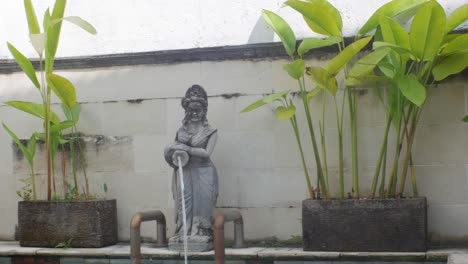 footage of an old pool fountain in bali