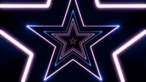 neon star tunnel background