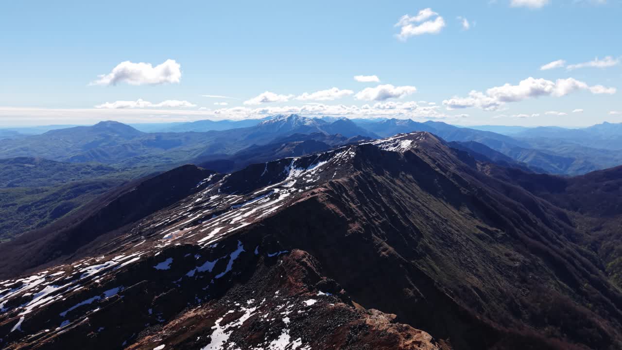 The dolomites mountains, showcasing breathtaking landscapes, aerial view