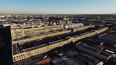 aerial view of a large industrial or commercial complex in an urban setting