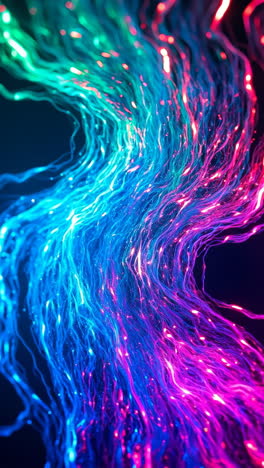 vibrant glowing abstract light trails
