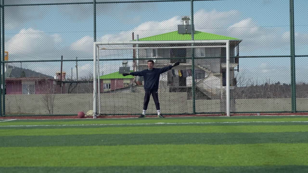 축구 에서 젊은 골키퍼