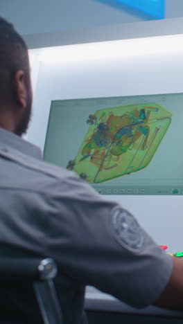 control de seguridad del equipaje en el aeropuerto