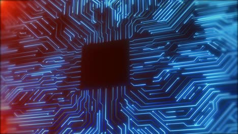 ai artificial intelligence in cpu chipset central processor unit electric print circuit board data