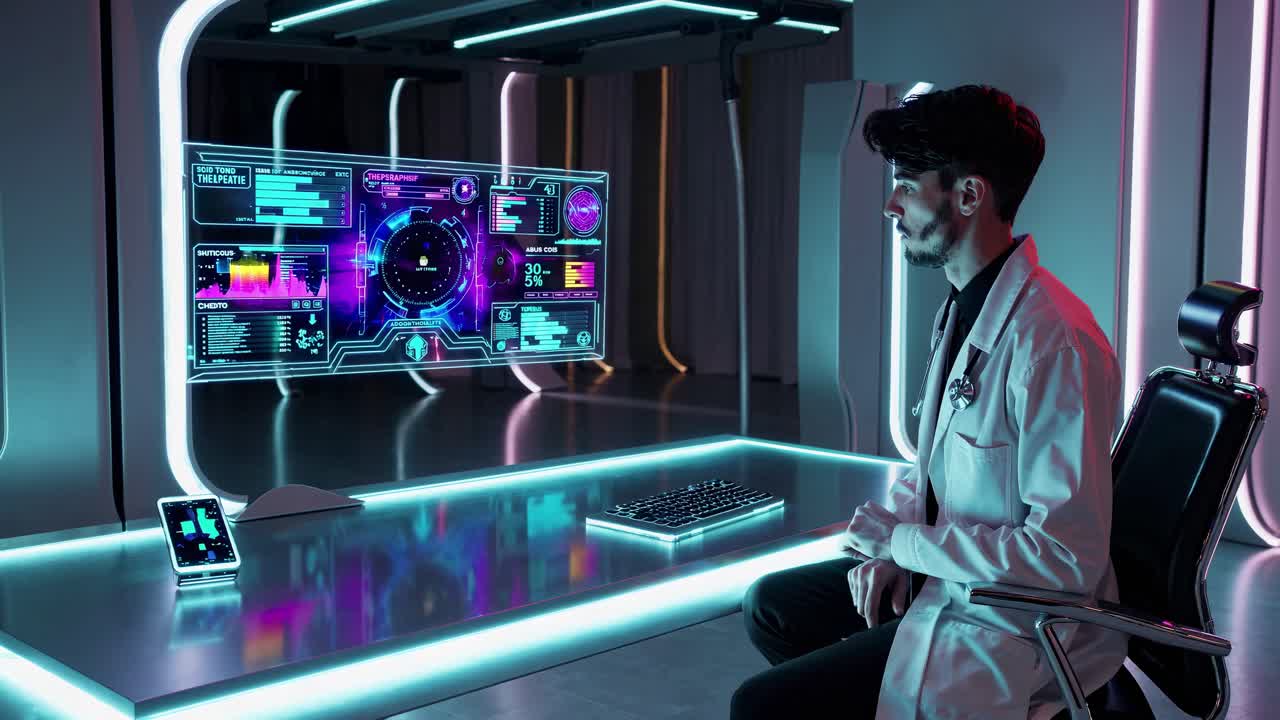 Futuristic Medical Consultation Room