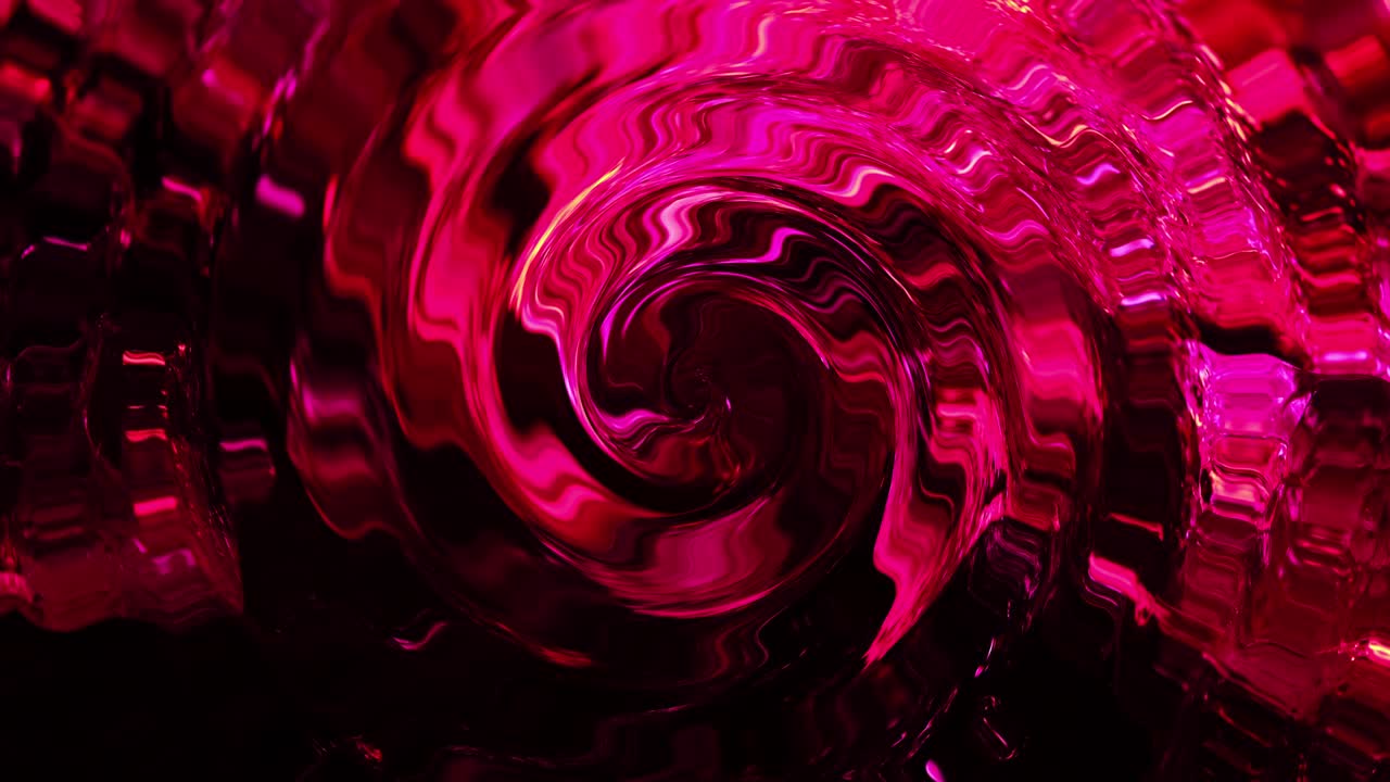 abstracción multicolor de círculos brillantes y brillantes. 4k