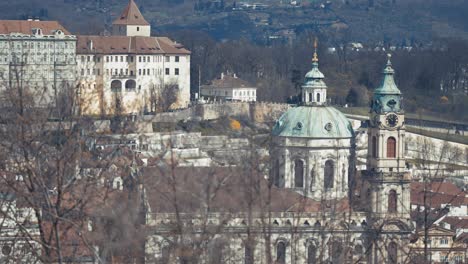 Old-town-and-Prague-Castle---view-from-the-Petrin-hill-in-early-spring