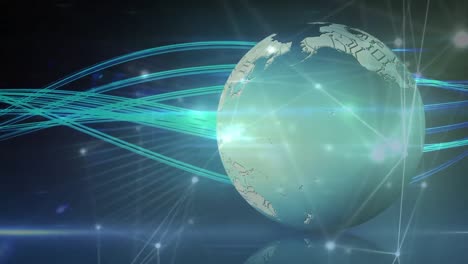 Animation-of-globe-with-light-trails-and-network-of-connections