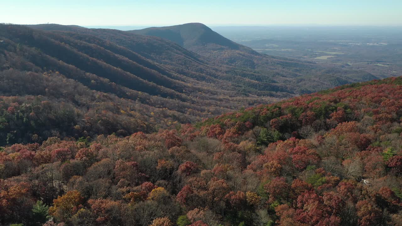 Stunning 4K drone footage of Fort Mountain, Chatsworth, GA, showcasing vibrant autumn mountain views. Perfect for nature, travel, or seasonal projects