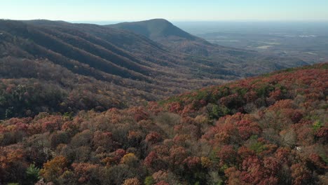stunning 4k drone footage of fort mountain, chatsworth, ga, showcasing vibrant autumn mountain views. perfect for nature, travel, or seasonal projects