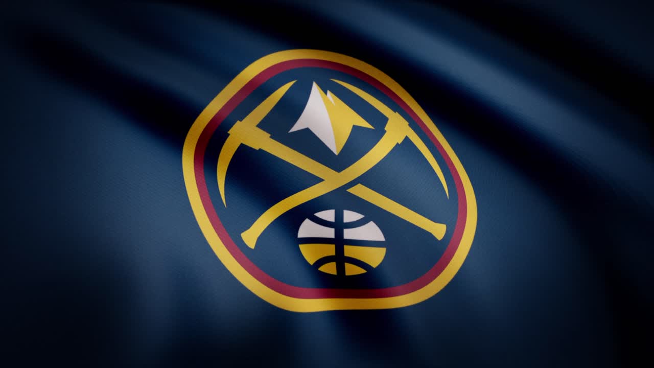 el logotipo de los denver nuggets en una bandera