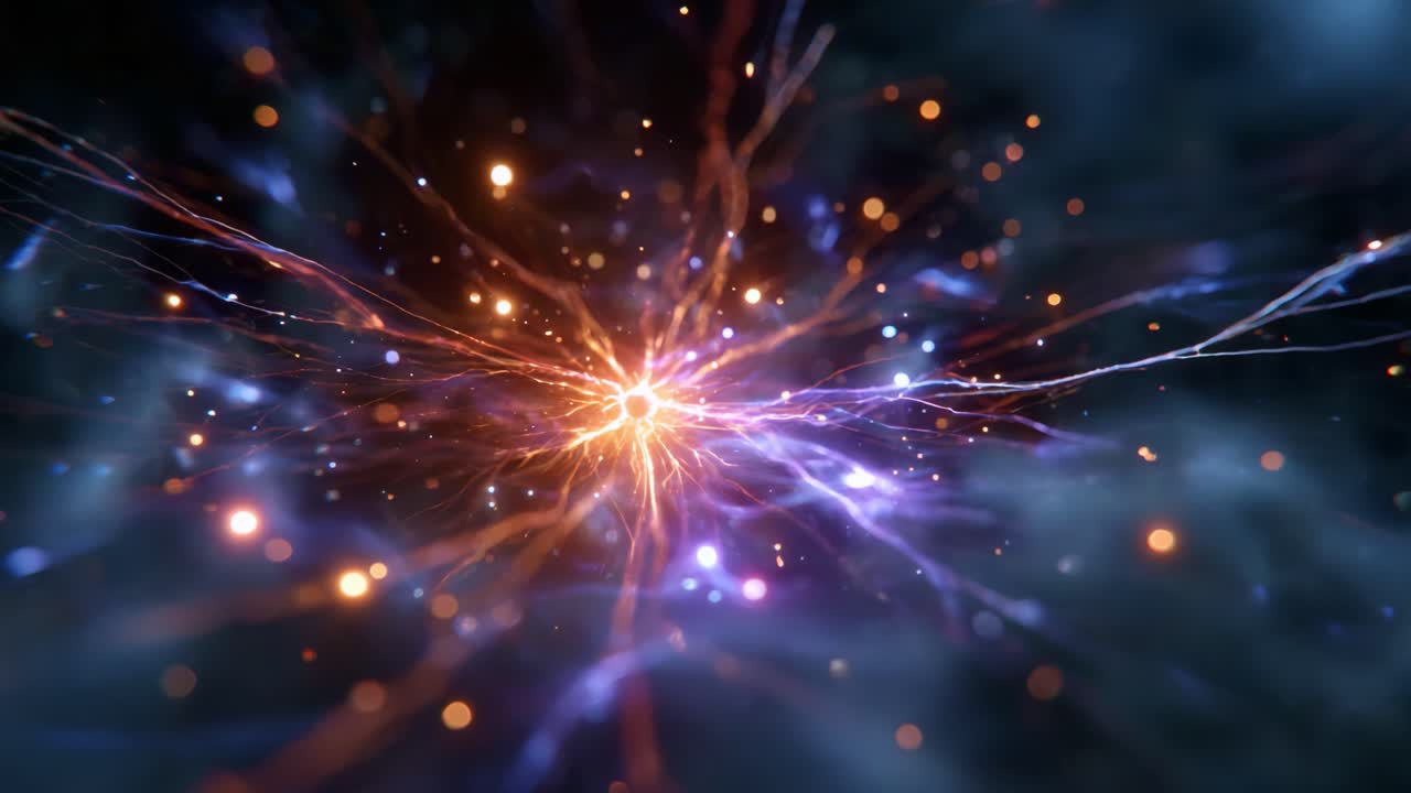 Dynamic Energy Burst with Vibrant Colors Illustrating Abstract Galactic Patterns in a Captivating Visual Display of Light Interactions and Cosmic Vibes