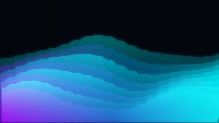 Sfondo animato astratto con onde sfumate blu e viola