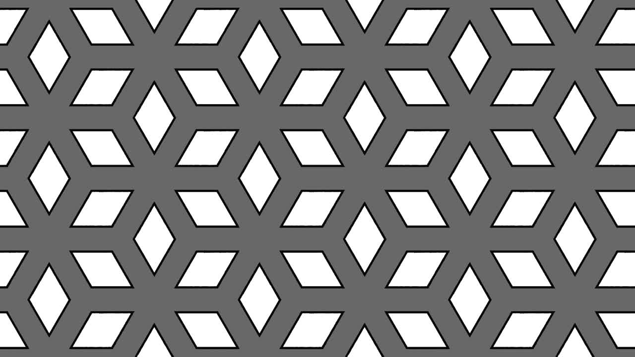 黒と白のグラフィックパターン ストロボスコープと催眠効果で サイズが大きくなり 縮小します