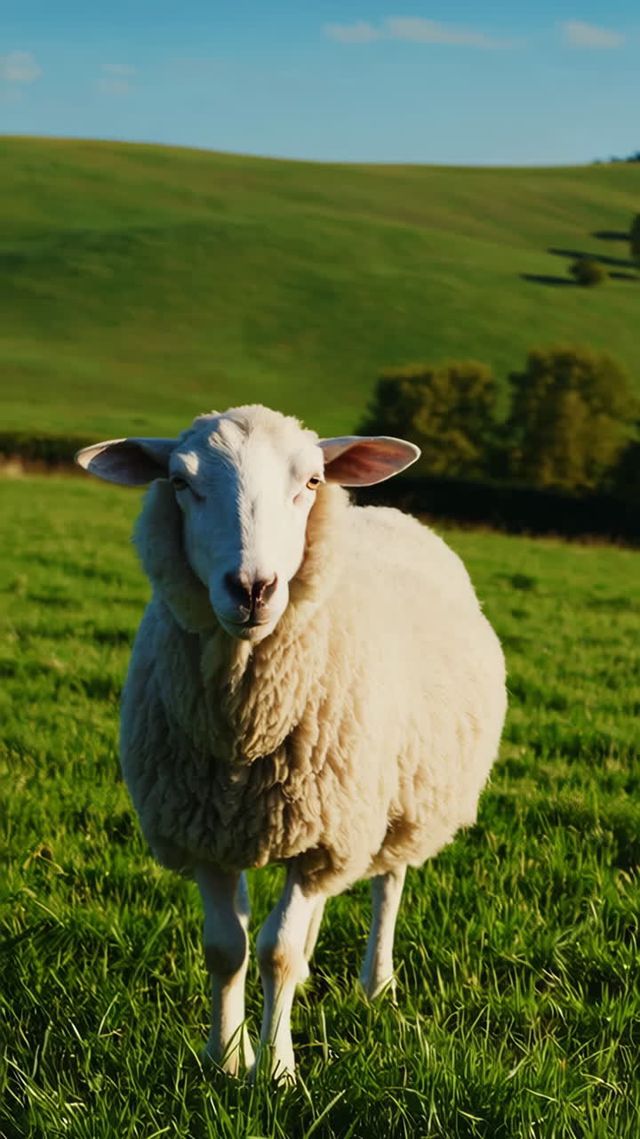 Sheep in a grassy field