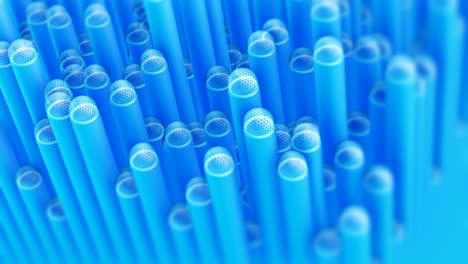 fibra óptica conexión a internet de alta velocidad. tecnología abstracto 3d ciclo de animación de video.