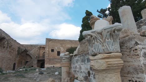 architectural details of kyrenia castle ruins, cyprus