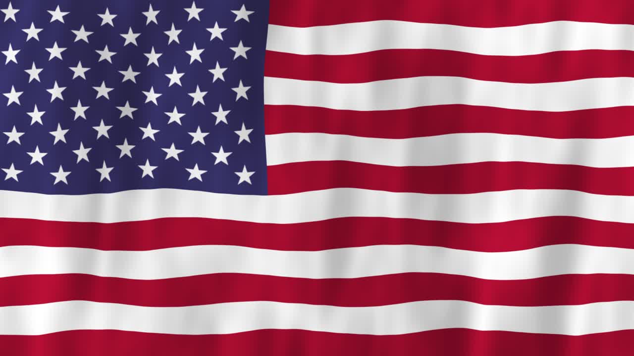 ondeando la bandera estadounidense