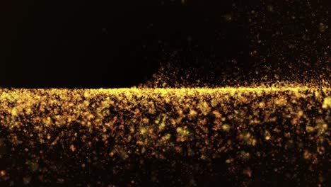 golden dust particles glittering christmas style seamless loop 4k , could be used for birthdays parties celebration christmas new year or holiday project related videos