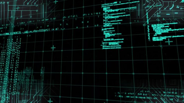 Animation of grid and data processing