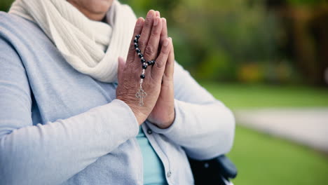 hands, praying with cross and worship