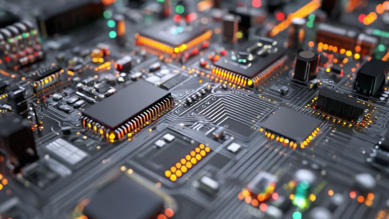 Exploring the Intricate Details of a Circuit Board: A Glimpse into the Advanced Electronics That Power Our Modern Devices
