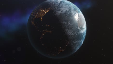 rotating earth cg animation