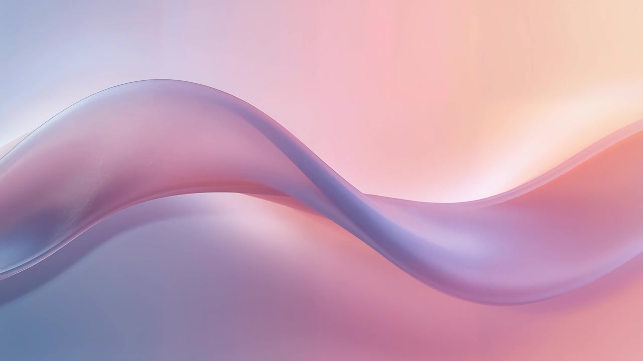 Startende gennemsigtig båndbølge bølger hen over en pastelgradient og danner overlap og højdepunkter.