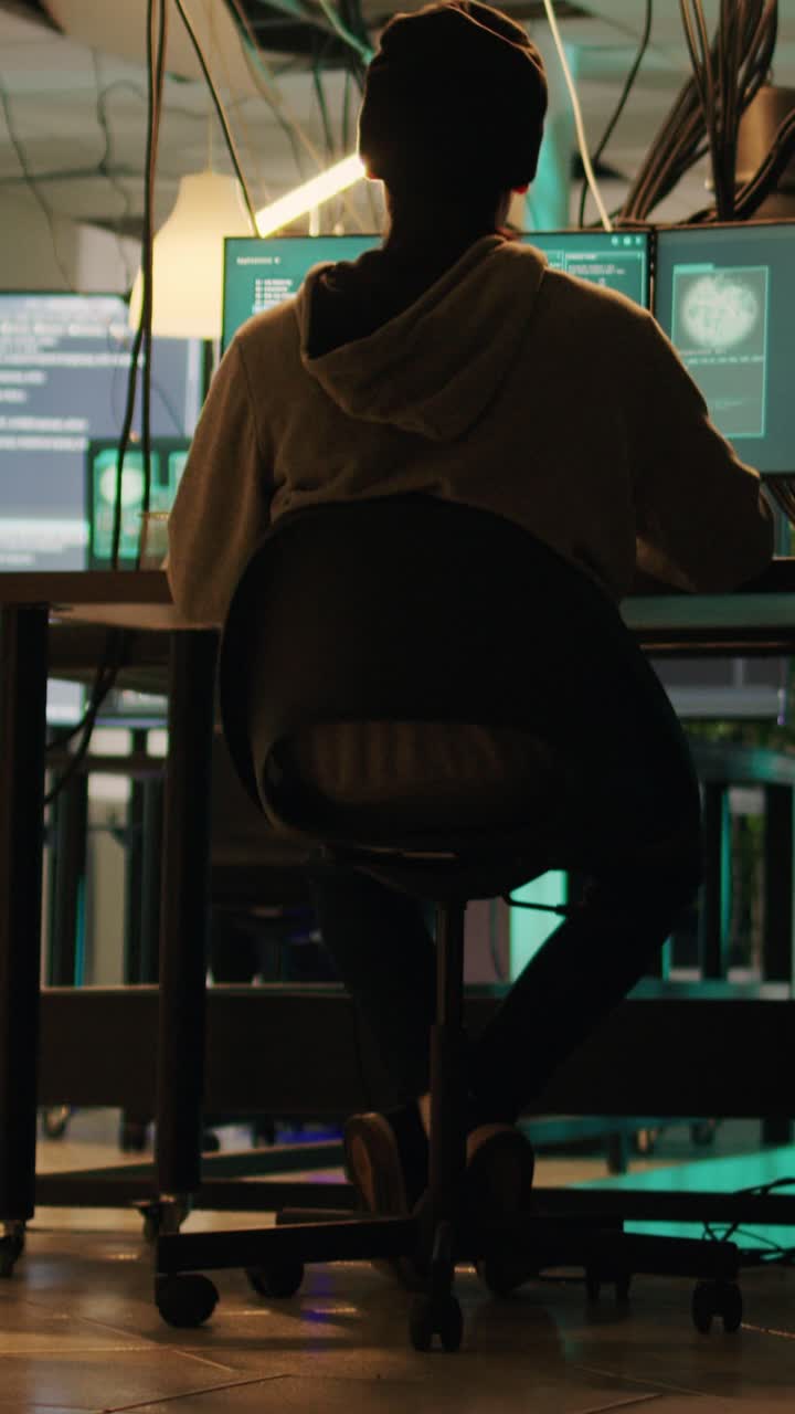 Video verticale: giovane hacker sfrutta la vulnerabilità del server ed elude la crittografia del firewall
