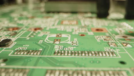 beautiful macro focusrack of a printed circuit board