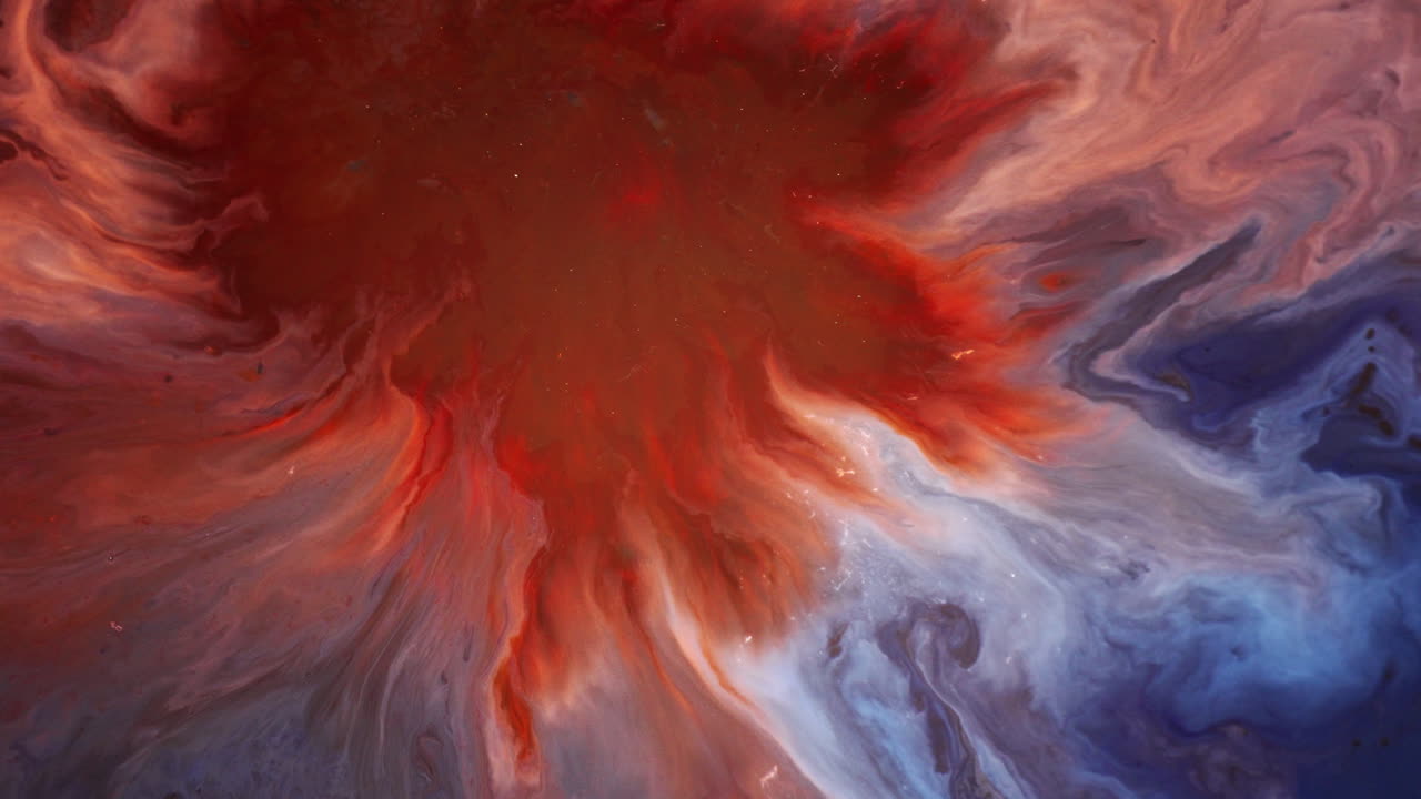 Colorful Inks With Swirling Motion Create Abstract Background