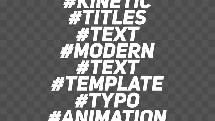 Kinetisk typografi stil 06 Adobe Premiere Pro 2023 Opløsning 3840×2160