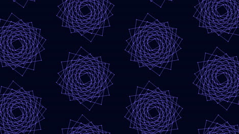 abstract geometric pattern interconnected lines in blue and purple on black background